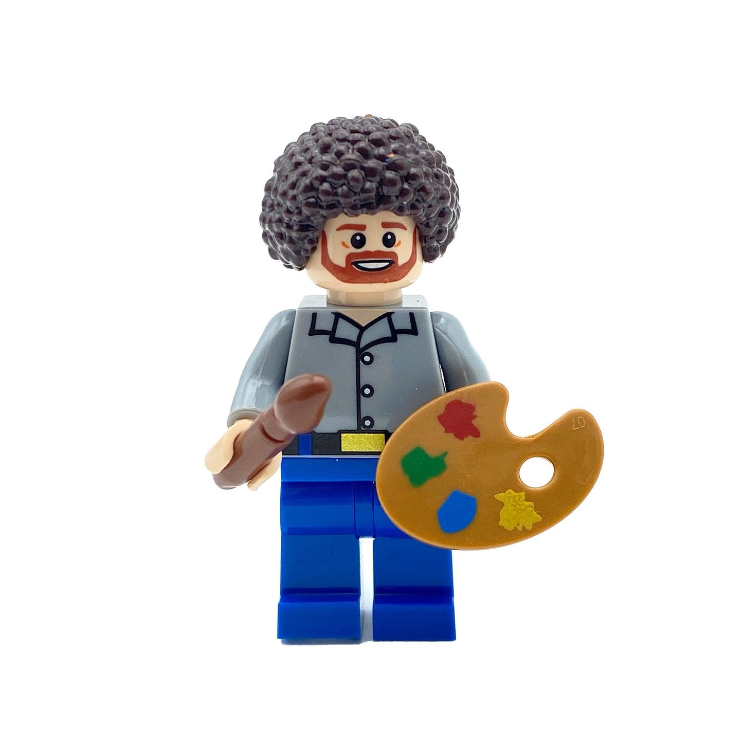 Bob Ross Artist Minifigure