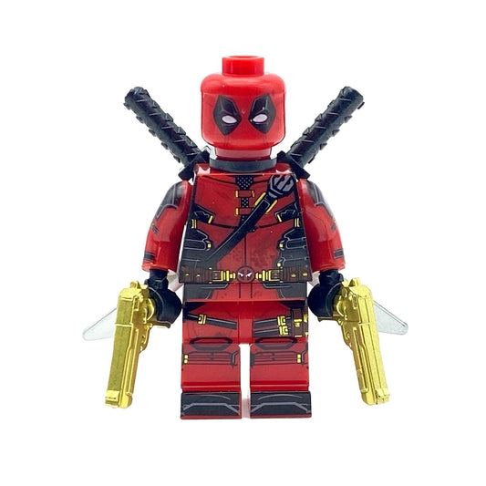 Deadpool Gold Guns Minifigure